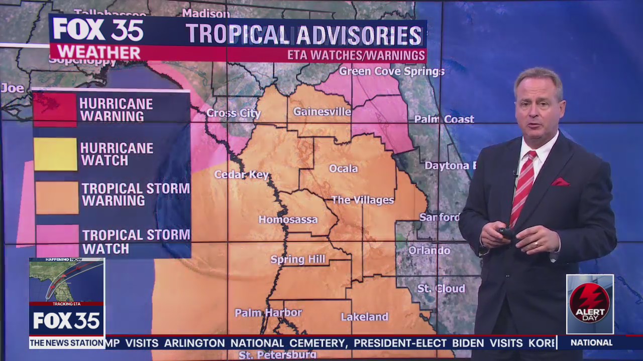 Eta to bring tropical storm force winds to Central Florida | FOX 35 Orlando