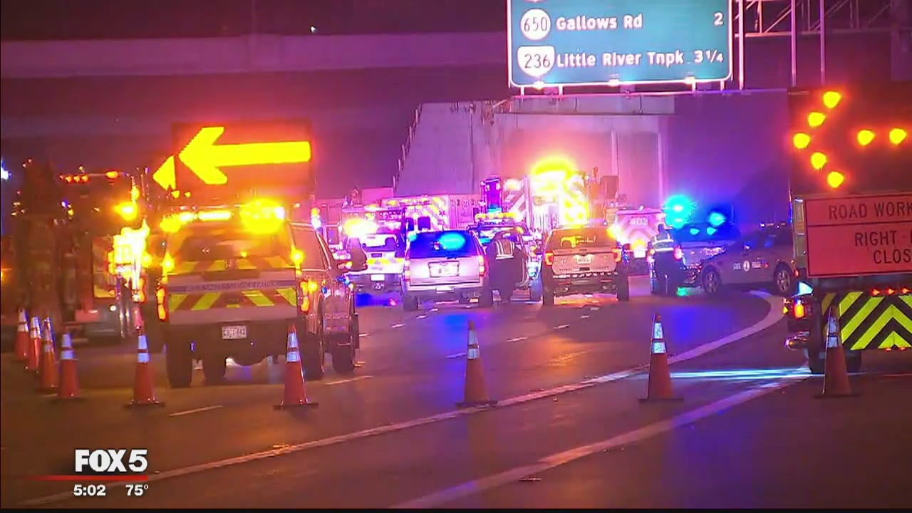 Outer Loop of Beltway closed at I-66 due to crash