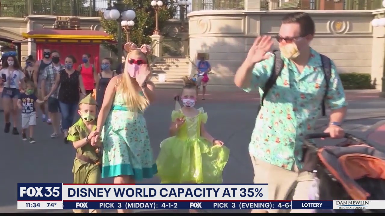 Disney World capacity rising to 35%