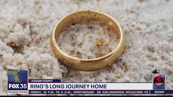 Ring lost at beach returned to widow