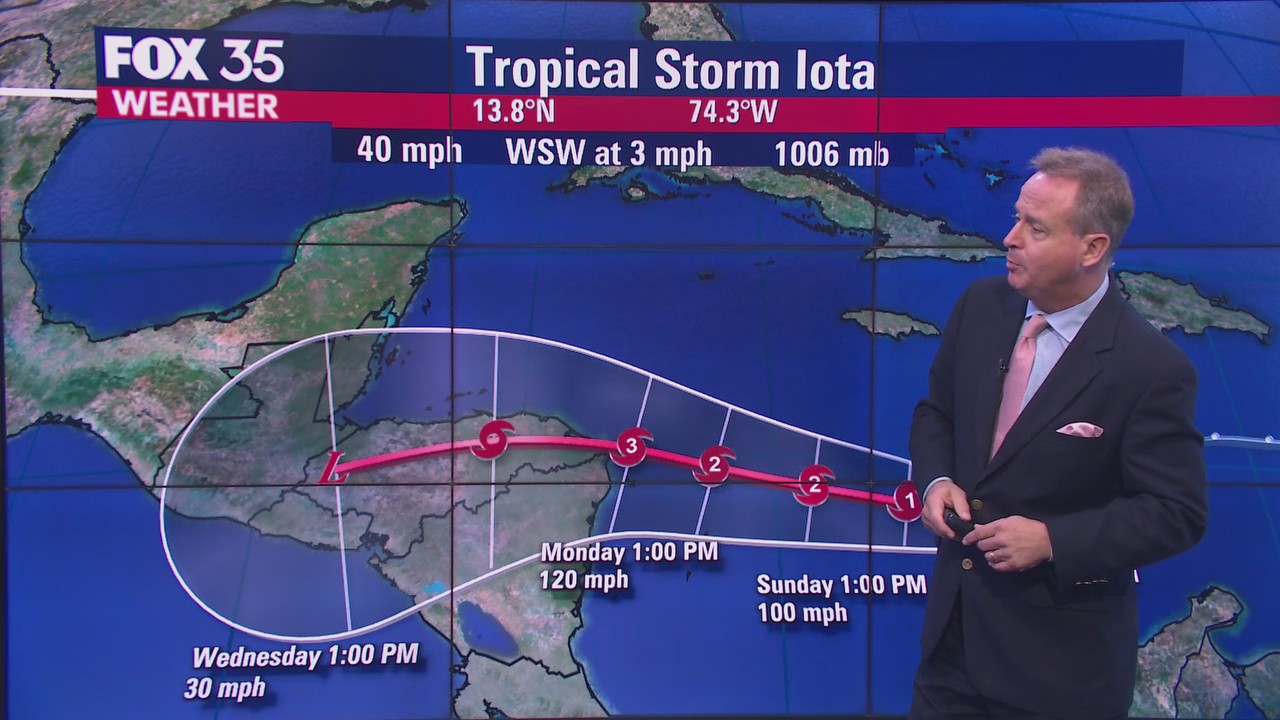 Tracking  the Tropics: Tropical Storm Iota forms