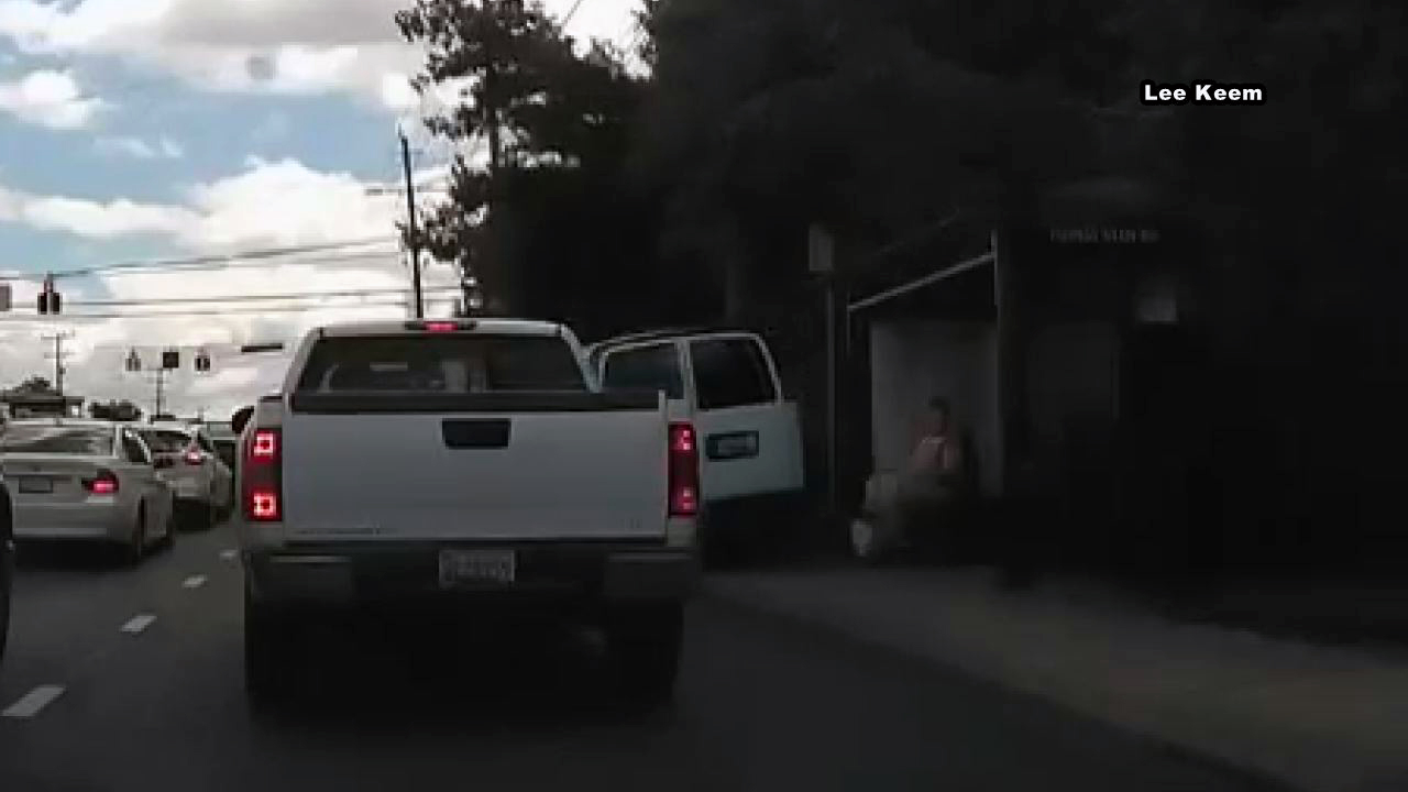 Video shows Silver Spring chase suspect driving on sidewalk, nearly hitting pedestrians