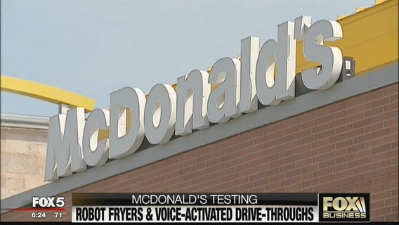 McDonald's is testing robot fryers and voice-activated drive-thrus