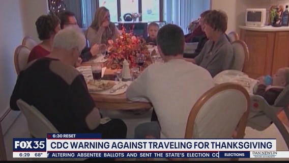 CDC warns against traveling for Thanksgiving