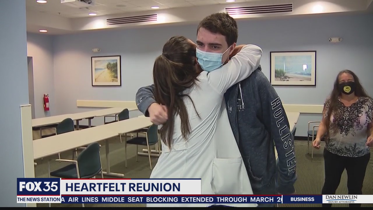 Man who fell off balcony offers thanks to nurses