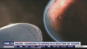 Musk: Humans to mars in matter of years
