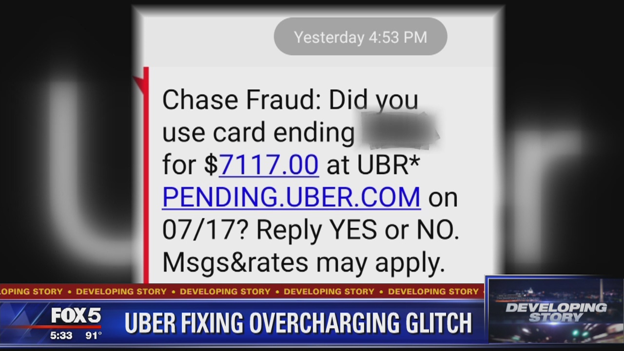 Uber glitch charges customers as much as 100 times