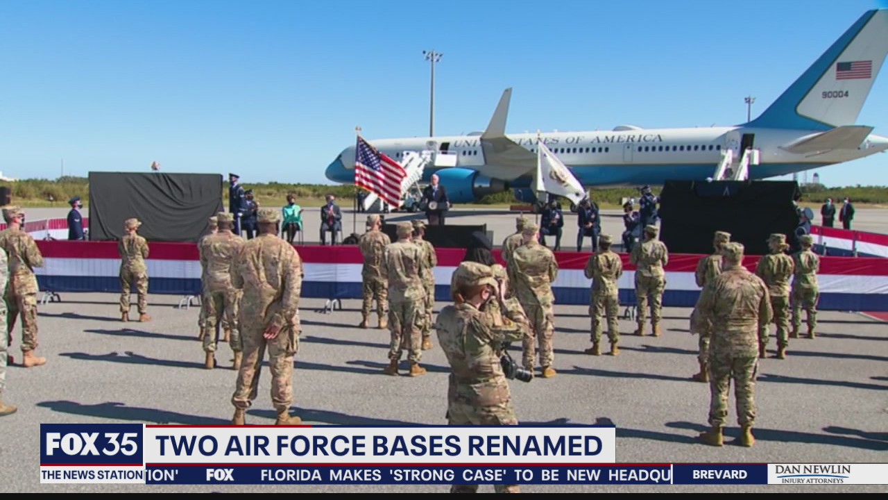Two Air Force bases renamed as Space Force facilities