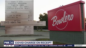 COVID charge on receipt