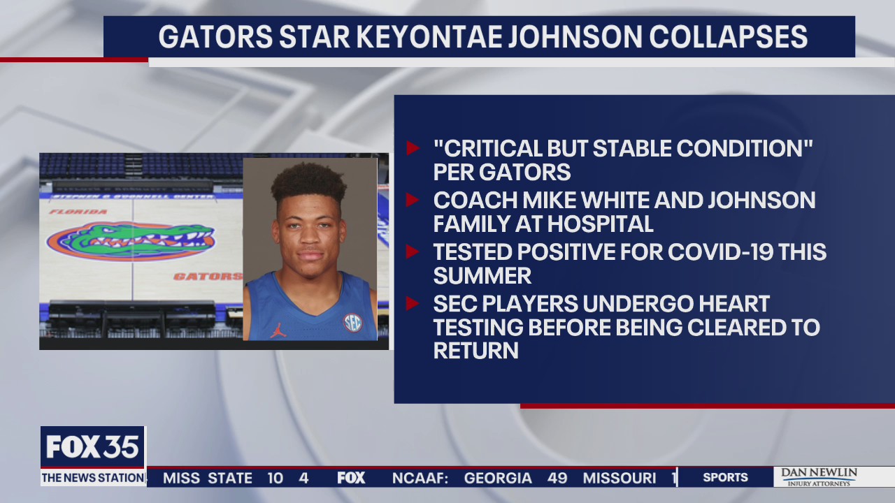 Florida's Keyontae Johnson collapses on court