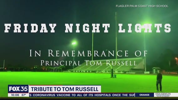 Palm Coast High School hold tribute to principal