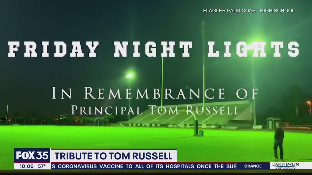 Palm Coast High School hold tribute to principal