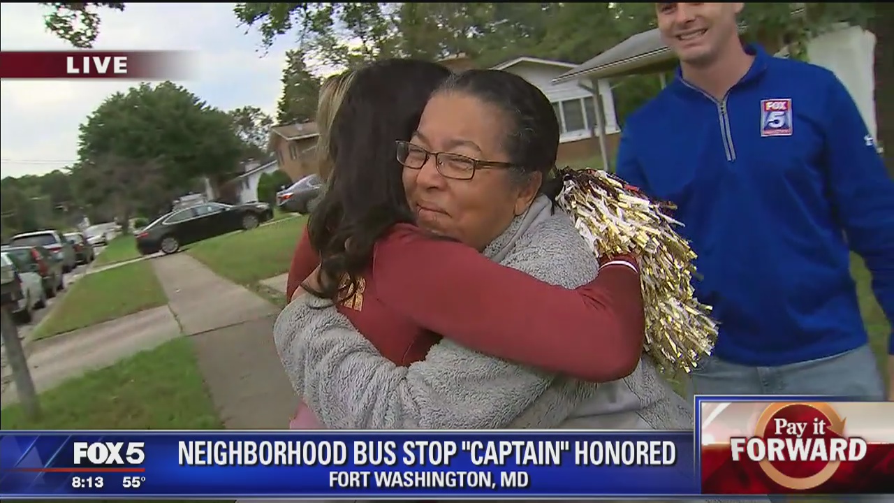 Pay It Forward: Retired teacher in Prince George?s County tends to students at bus stop