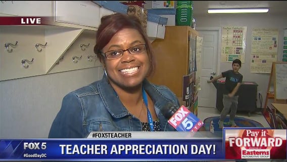 FOX 5 surprises educator on Teacher Appreciation Day