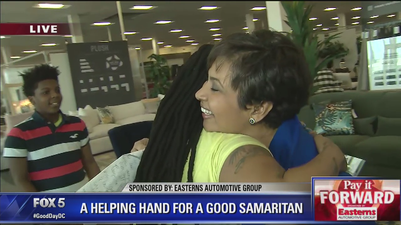 Good Samaritan who helped rescue toddler in DC carjacking surprised with spending spree