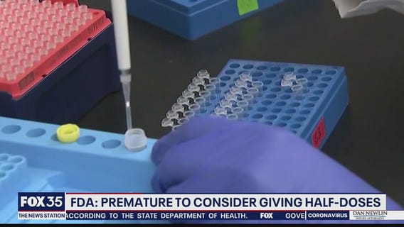 Proposal calls for cutting Moderna vaccine dose in half