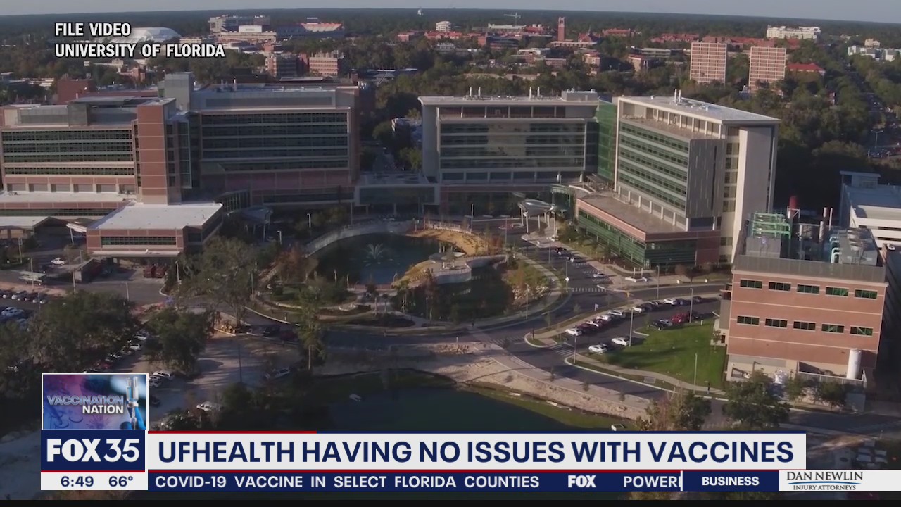UF Health having no issues with coronavirus vaccines