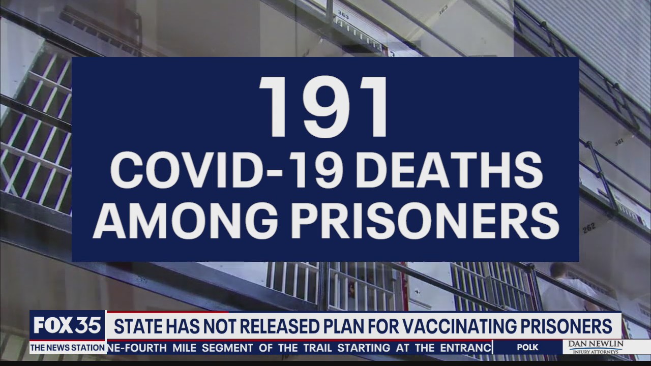 Florida has not released plan for vaccinating prisoners