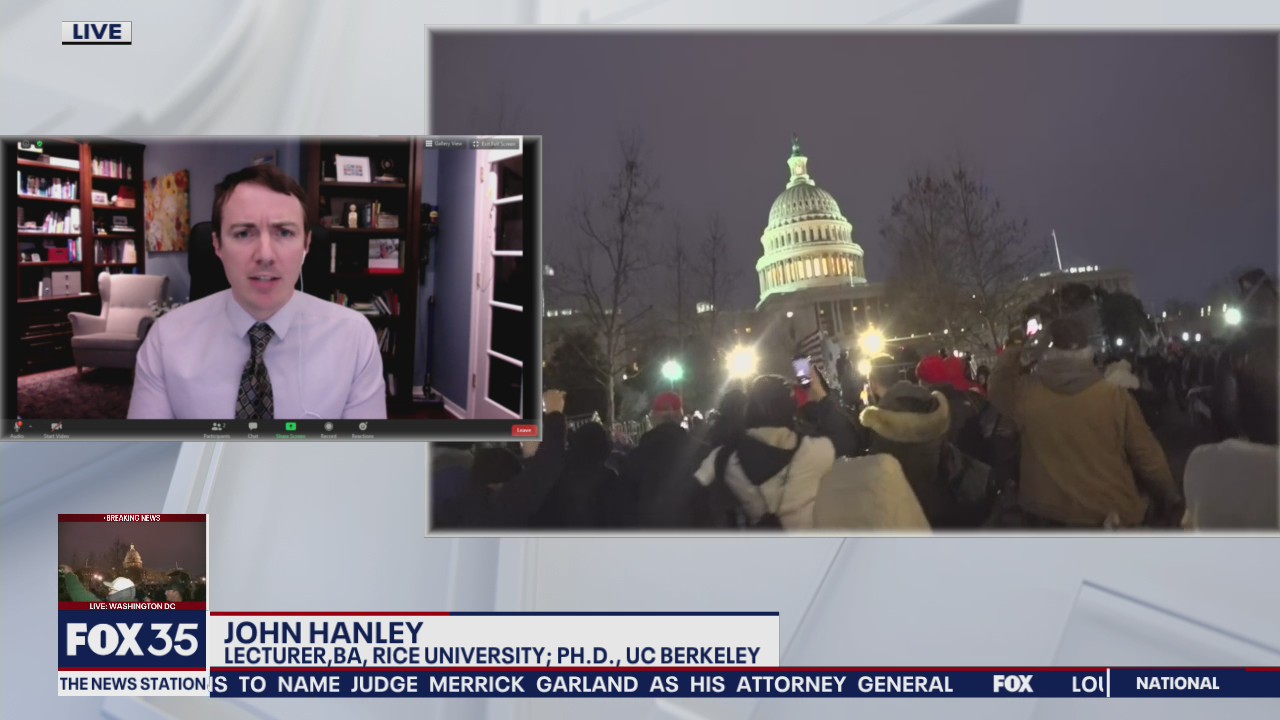 UCF's John Hanley on historic context of Capitol riot