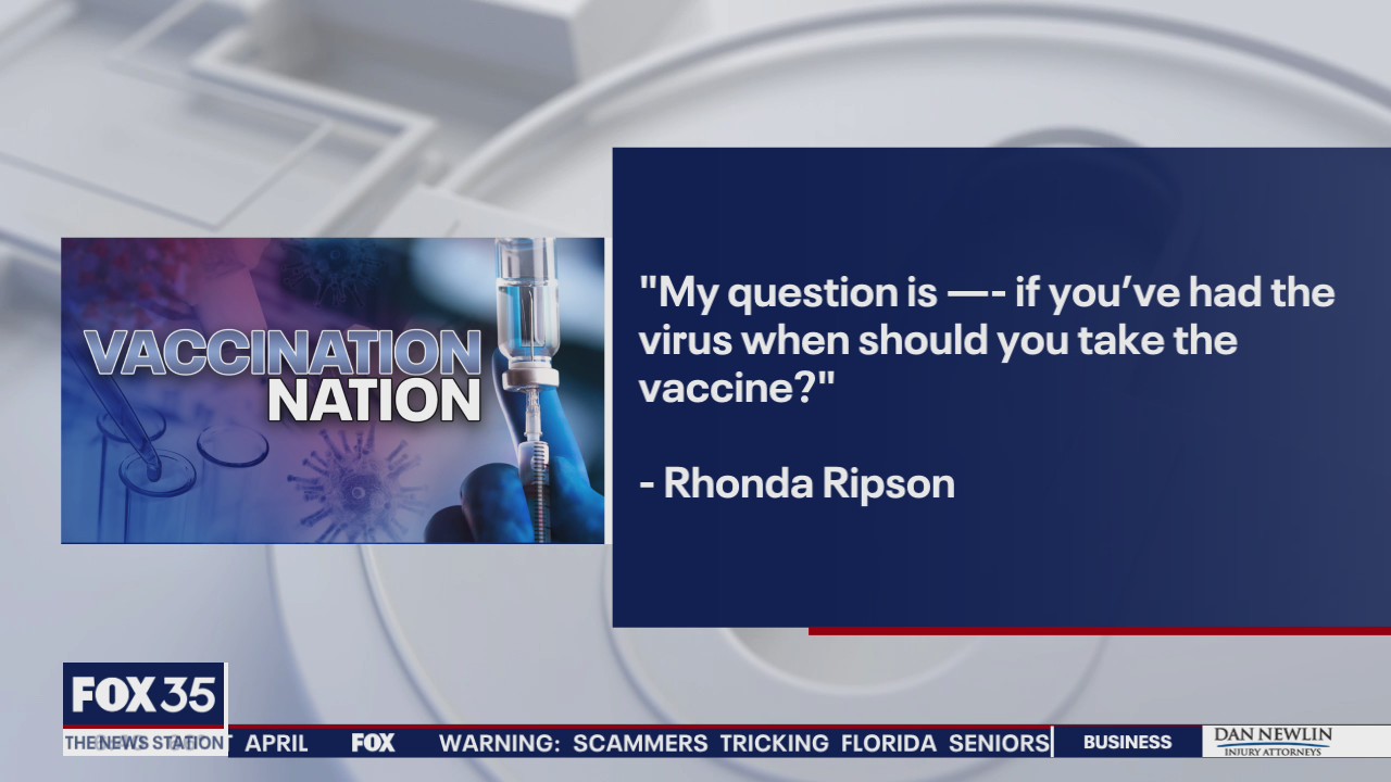 If you've had the coronavirus, when should you take the vaccine?