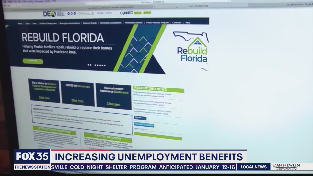 Bill would increase unemployment benefits for Floridians