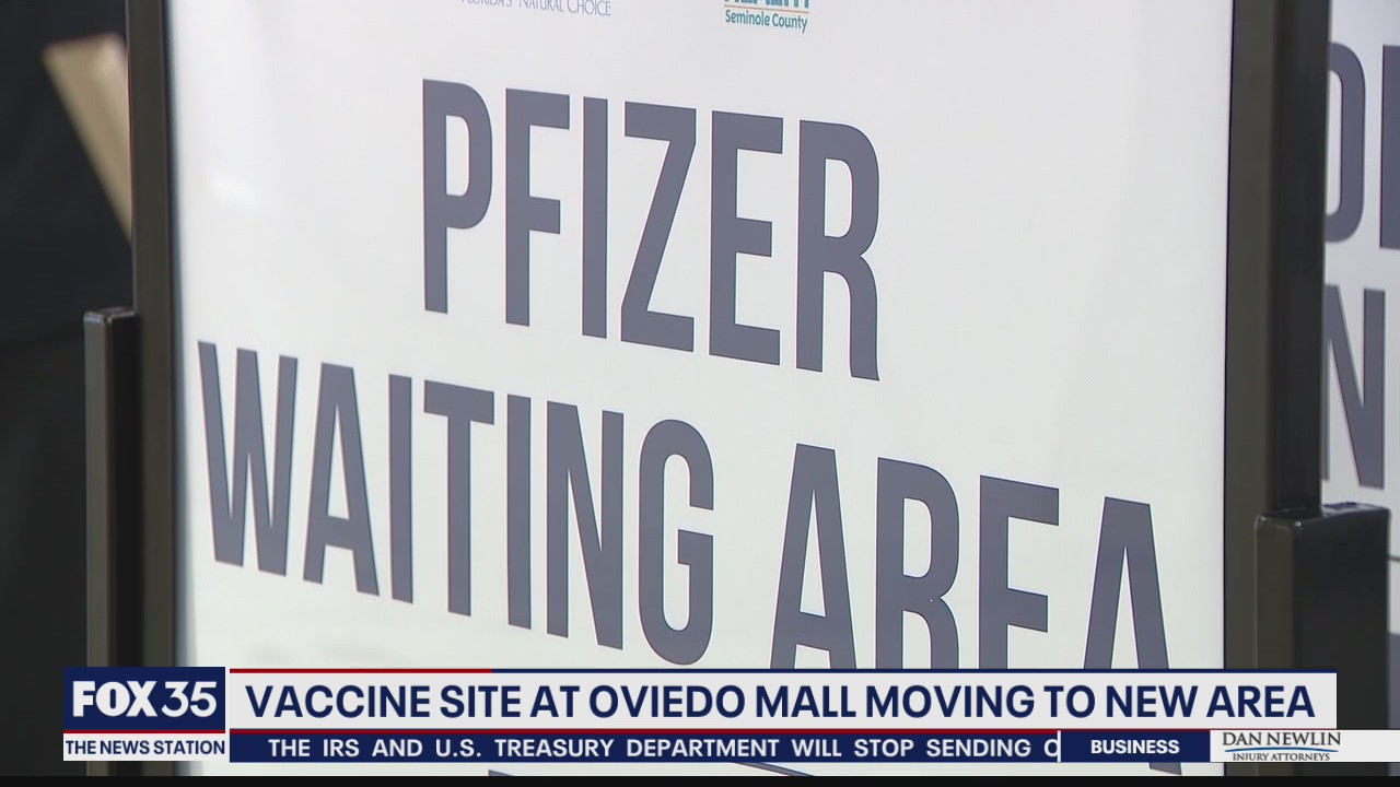 Vaccine site at Oviedo Mall moving to new area