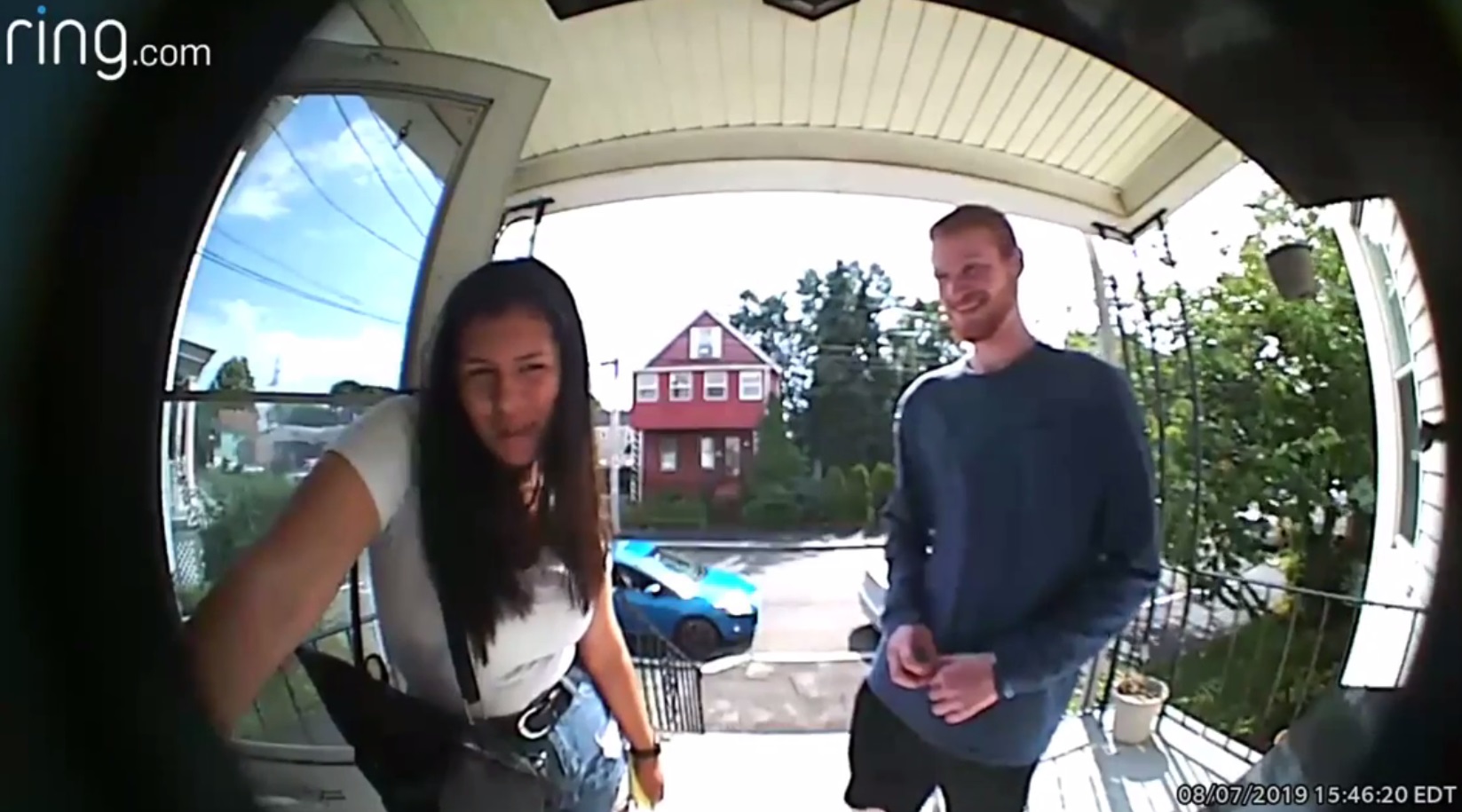 Father 'meets' daughter's date in hilarious video intercom exchange:'I got a good picture of you'