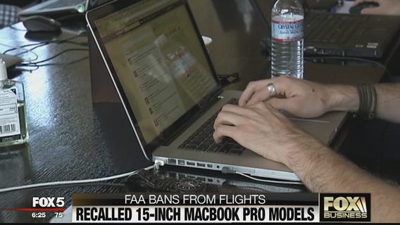 FAA bans recalled Macbook Pro Models