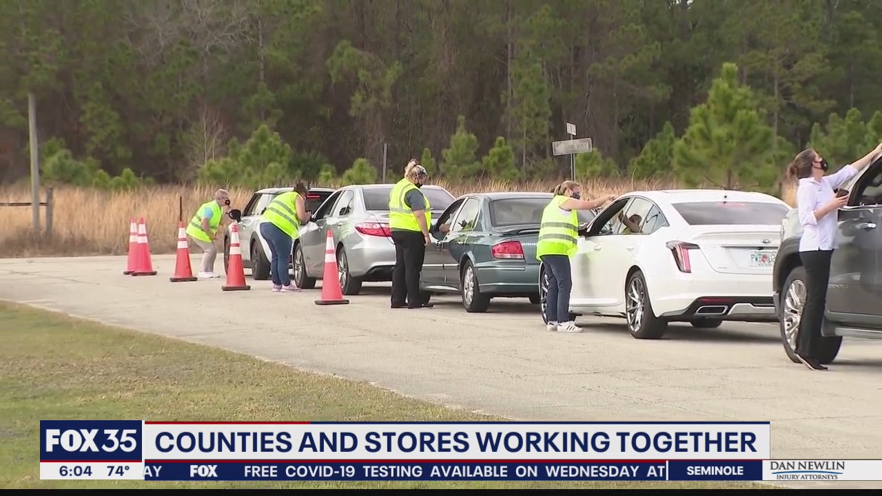 Counties working with private businesses to distribute vaccine