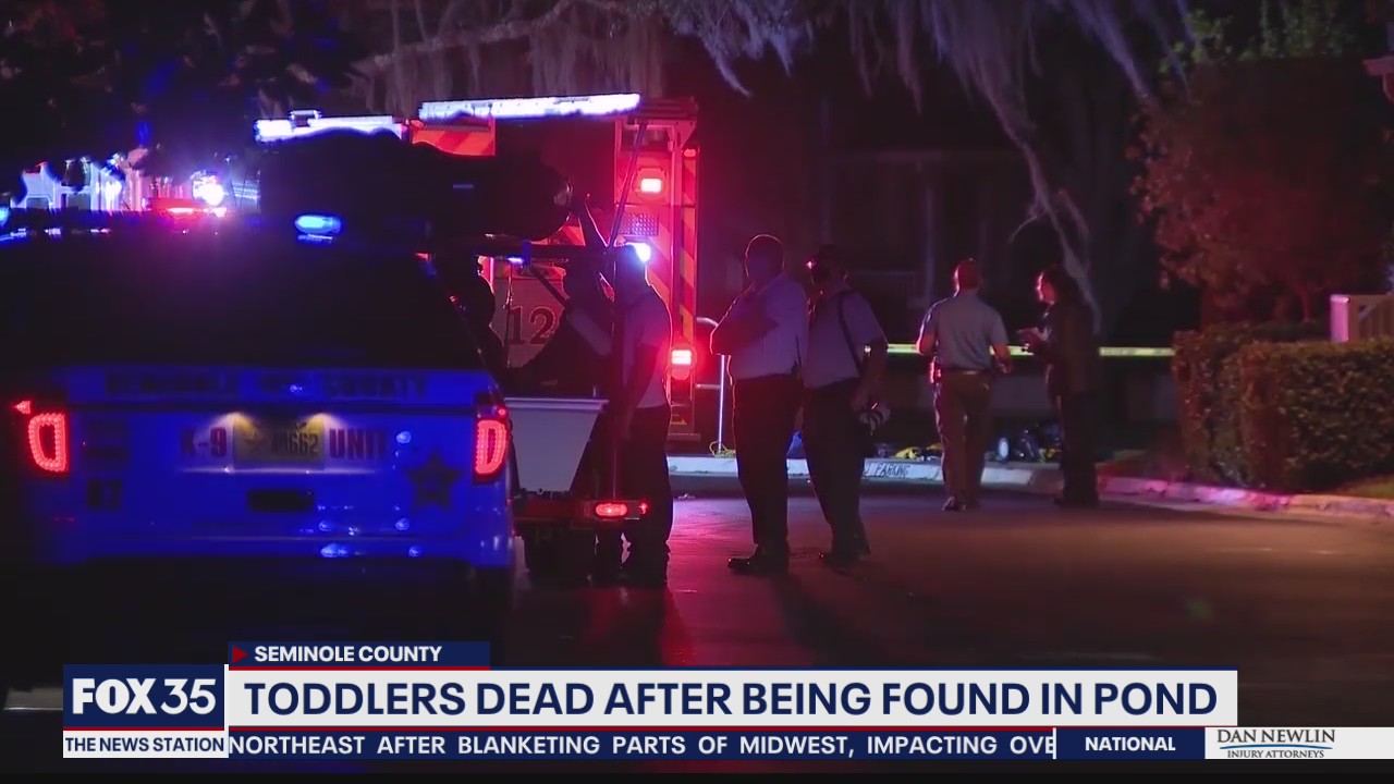 Toddlers dead after being found in pond
