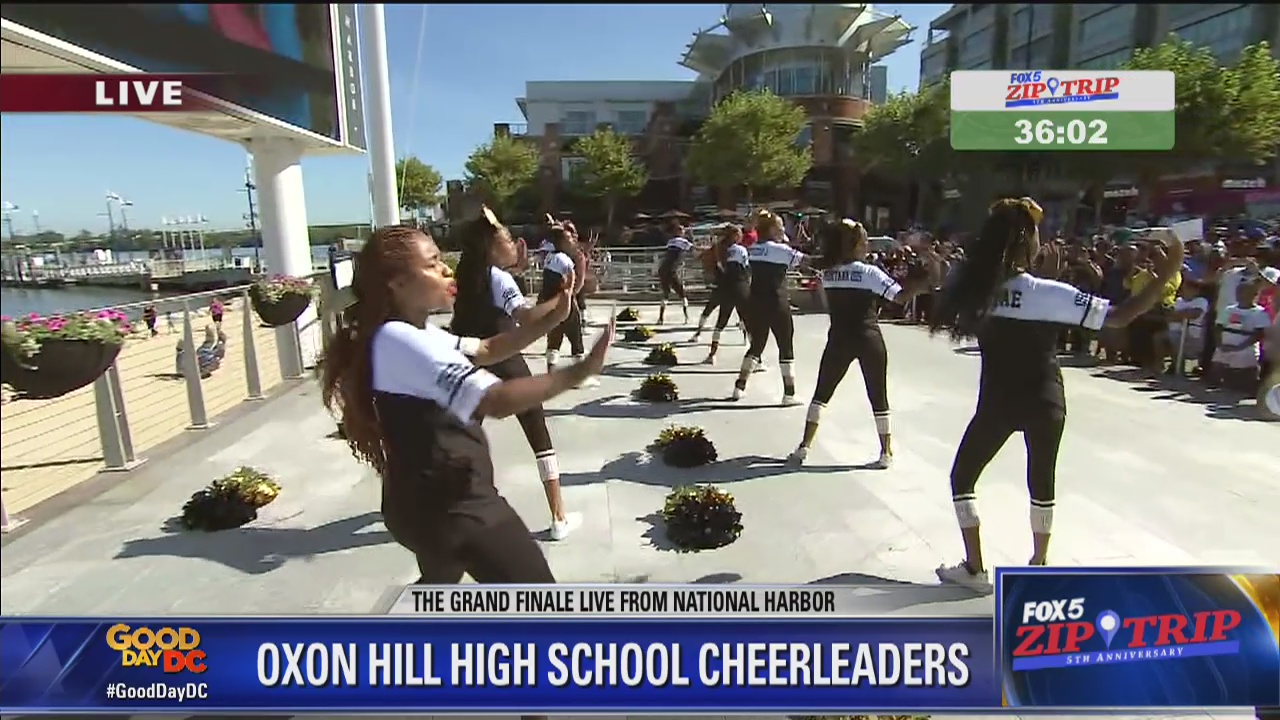 National Harbor | Zip Trip: Oxon Hill High School Cheerleaders