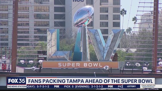 Fans packing Tampa ahead of Super Bowl