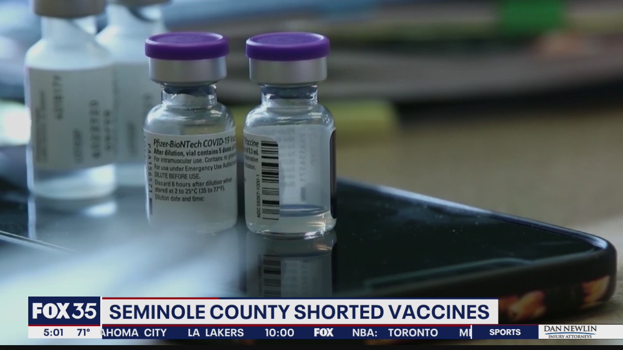 Seminole County shorted vaccines