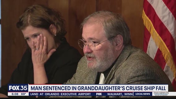 Man sentenced in granddaughter's cruise ship fall