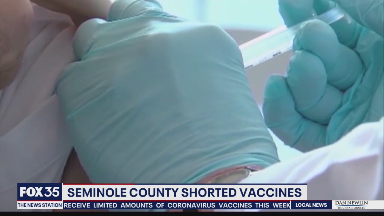 Typo led to vaccine shortage in Seminole County, state says