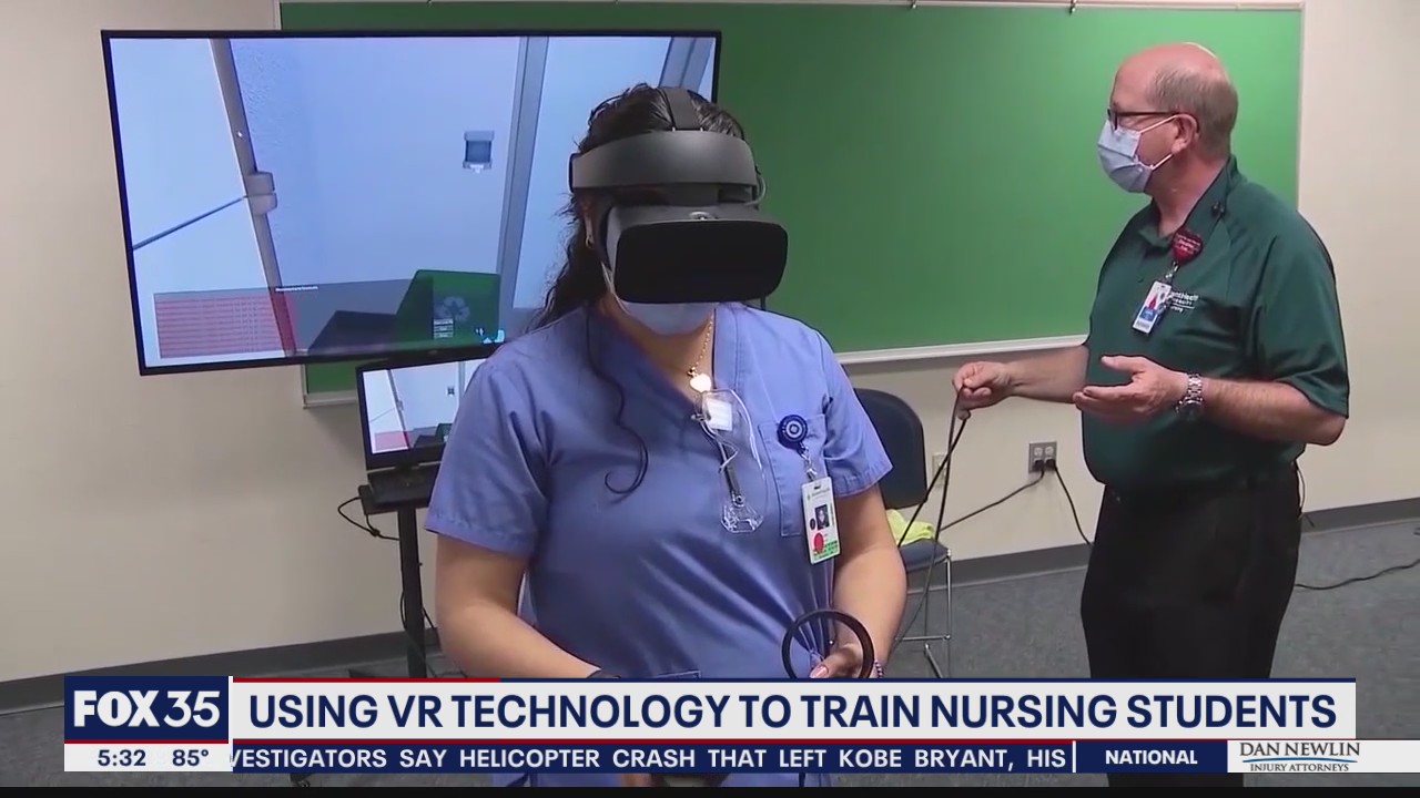 Using VR technology to train nursing students