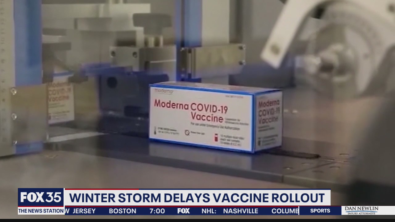Winter storm delays vaccine rollout