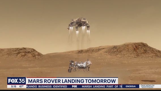 Mars rover landing Thursday afternoon.