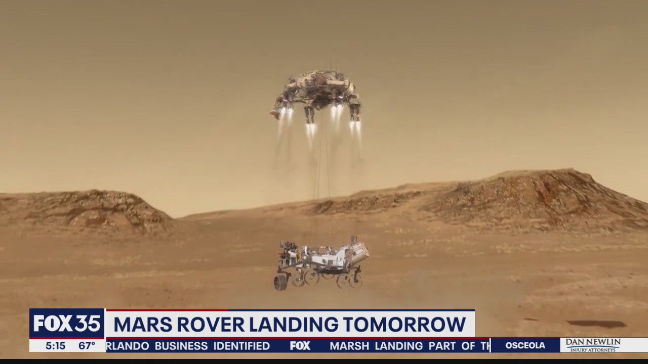 Mars rover landing Thursday afternoon.