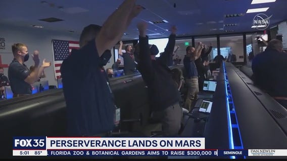 Perseverance rover lands on Mars