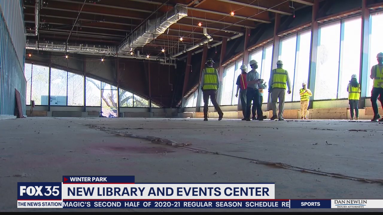 Construction on Winter Park's new Library and Events Center progressing
