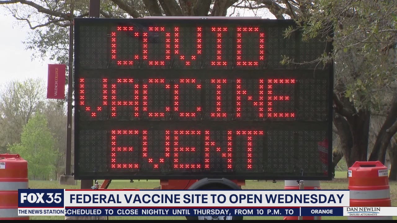 Federal coronavirus vaccine site opens Wednesday