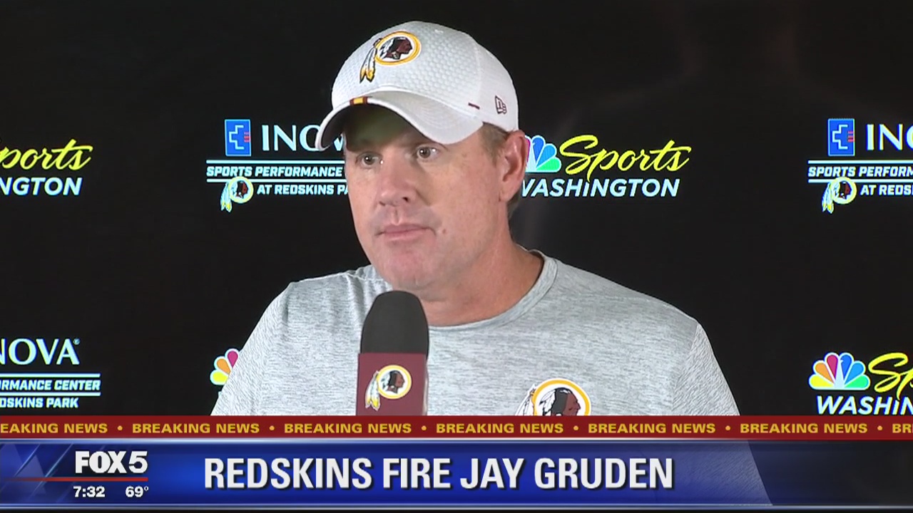 Redskins fire head coach Jay Gruden