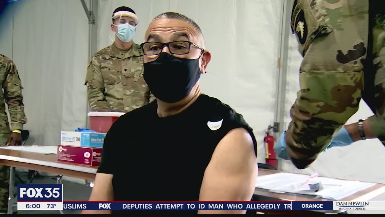 Orlando Police Chief Rolon among those vaccinated on Tuesday