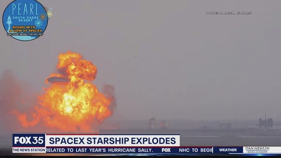 SpaceX Starship explodes