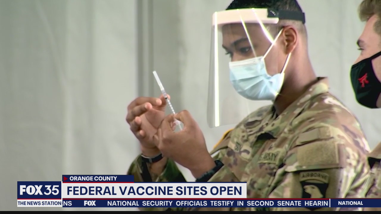 Federal vaccine site opens at Valencia College West Campus