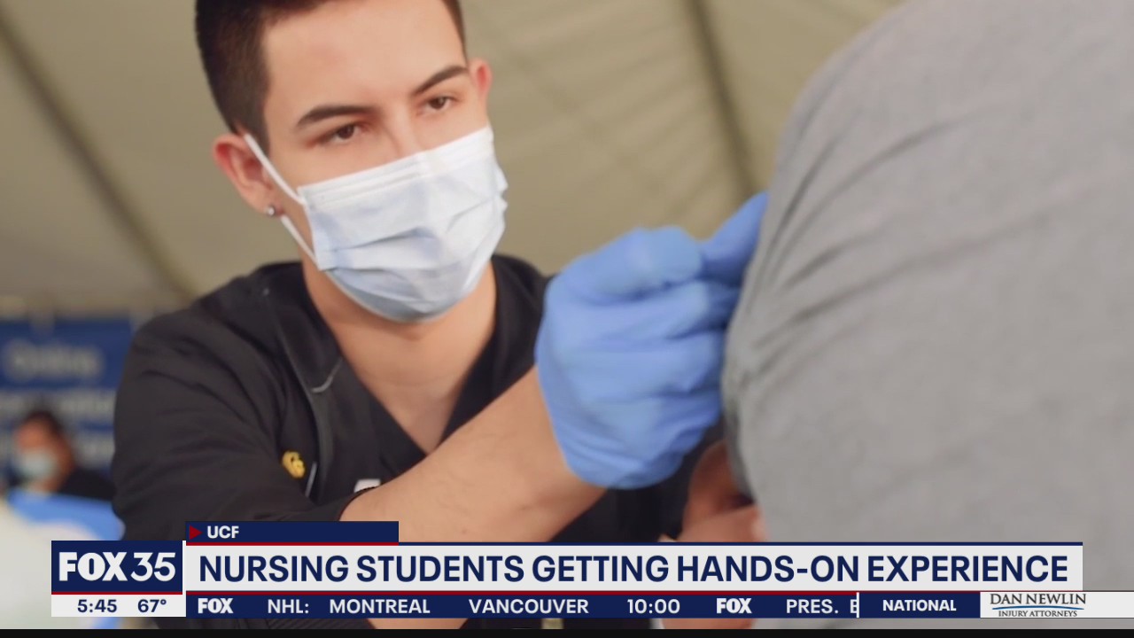 UCF nursing students getting hands-on experience