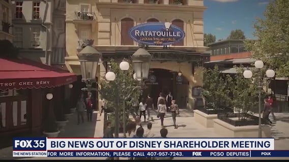 Big news out of Disney shareholder meeting