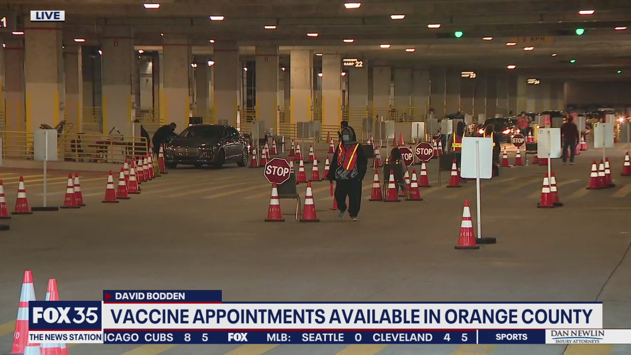 Vaccine appointments available in Orange County