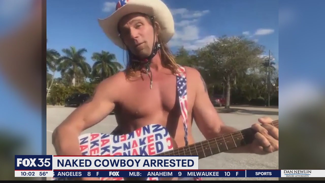 Naked Cowboy talks to FOX 35 about his arrest